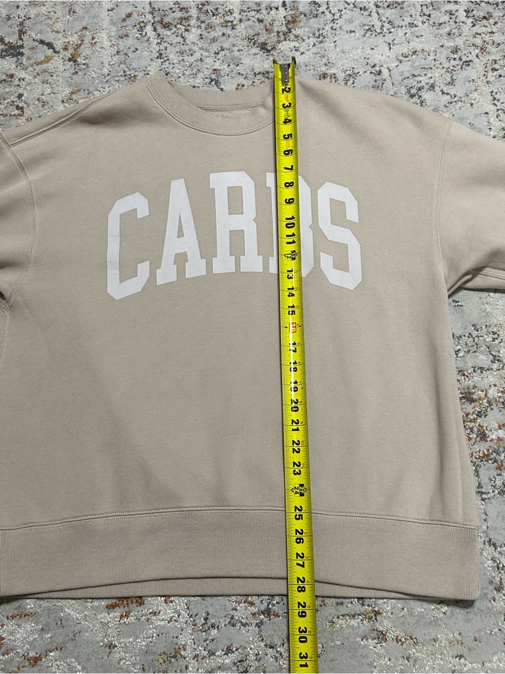 Abercrombie & Fitch CARBS Food and Drink Vintage Sunday Crew Sweatshirt Large - Picture 7 of 12